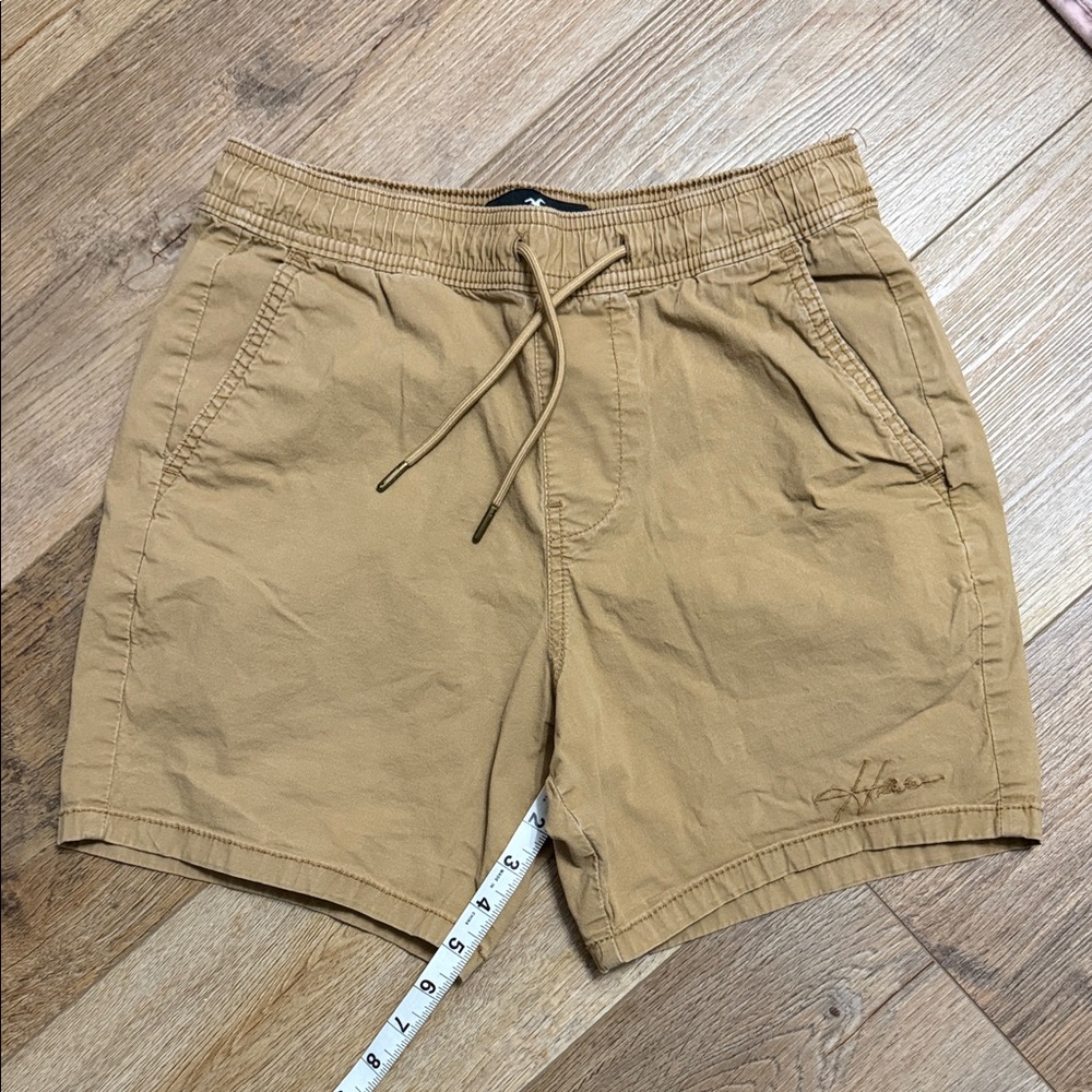 Hollister Tan Jogger Shorts with Drawstring
